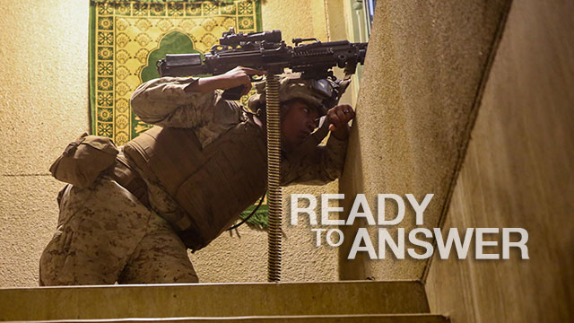 READY FOR THE CALL: 2ND CEB MARINES PARTICIPATE IN INFANTRY IMMERSION TRAINER